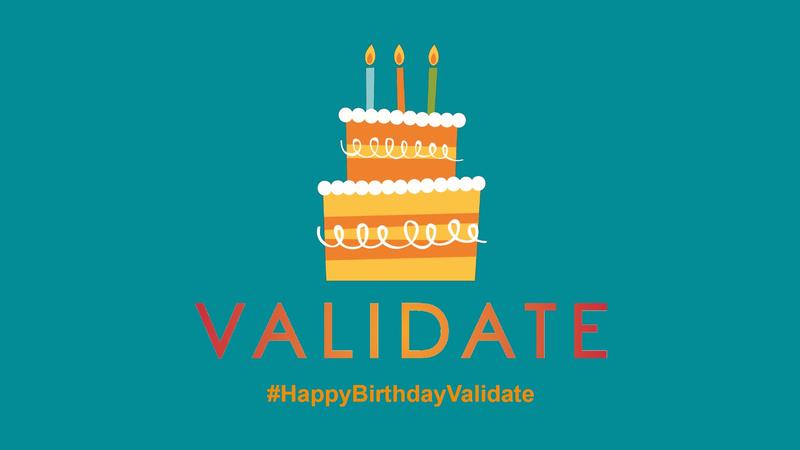 Happy birthday VALIDATE!