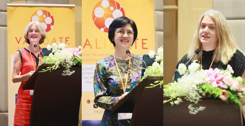 Helen narisara and samantha annual meeting Helen McShane, Narisara Chantratita and Samantha Vermaak deliver introduction session for Annual Meeting 2024