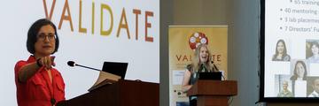 Sam Sampson and Sam Vermaak starting the Annual Meeting 2026