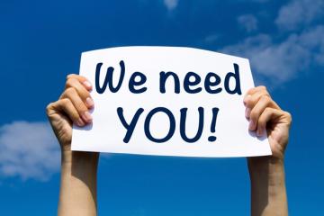 We need you! We need you!