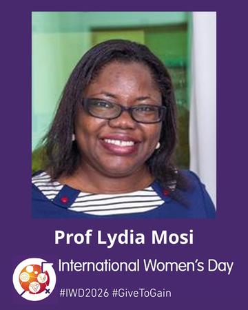 International Women's Day - Prof Lydia Mosi