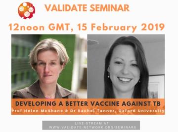 VALIDATE seminar - Developing a better vaccine against TB