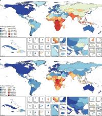 Age standardised tuberculosis incidence A and mortality B in HIV negative individuals age standardised tuberculosis incidence a and mortality b in hiv negative individuals