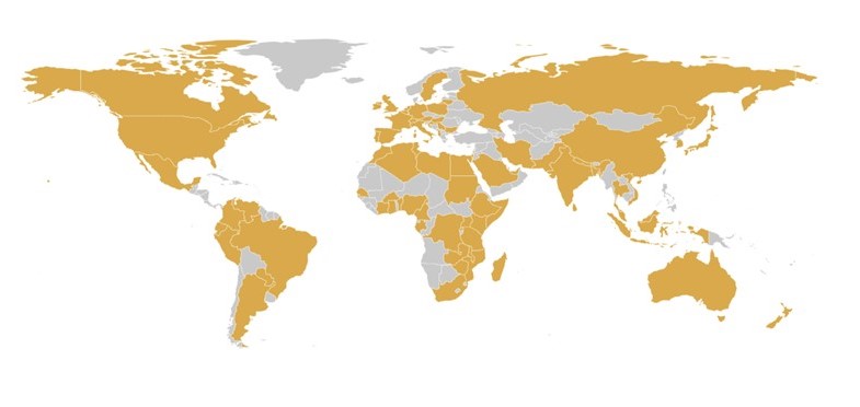 Map of member countries Map of Member Countries