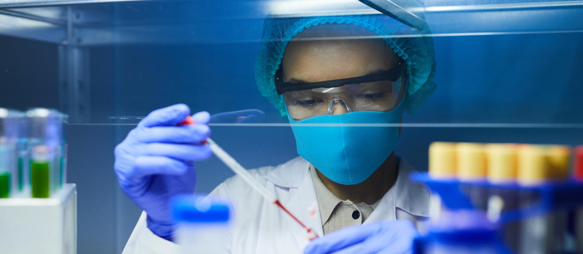 Scientist at work in the lab