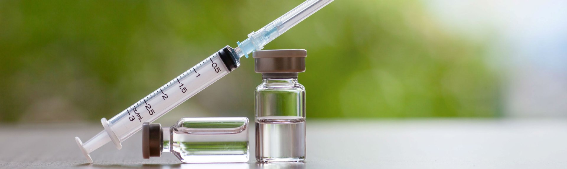 Vaccine Vial and Syringe