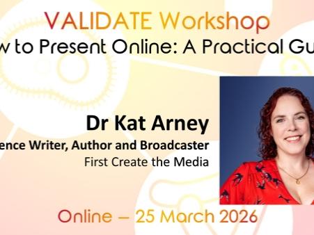 VALIDATE Workshop: How to Present Online
