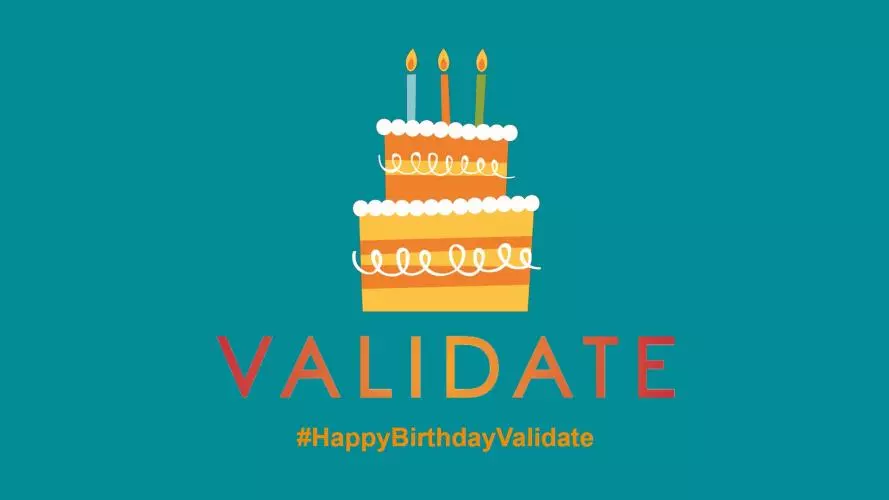 Happy birthday VALIDATE!