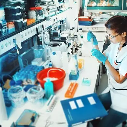 Scientist working in a lab