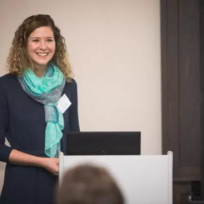 Jomien Mouton giving a talk at VALIDATE's 2019 ECR workshop