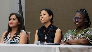 Susana, Thy and Happy during the first Q&A Session