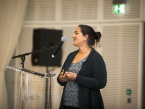 Affilate Prof Rhea Coler gives the Keynote Address