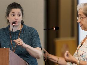 Mitali and Mariana at the Annual Meeting 2026