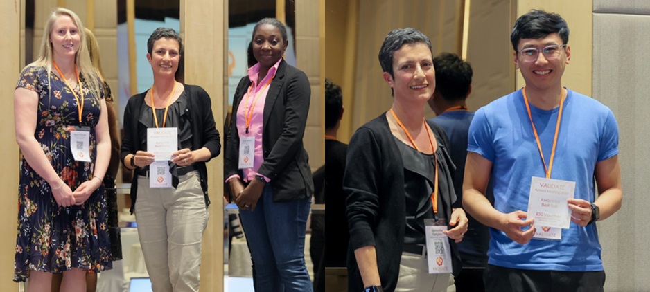 VALIDATE Annual Meeting - Award for best Poster Naomi Daniels and Suzie Madaki & Award for best talk Andy Tran